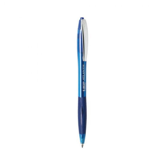 Set 12 Pixuri BIC Atlantis Clic Albastre, Varf 1 mm, Corp plastic, Pixuri Atlantis Clic BIC, Pix BIC, Atlantis Clic, Pixuri albastre, Pixuri Colorate, Pix Scoala, Pix Colorat, Pix Albastru, Set Pixuri, Set Pixuri Albastre