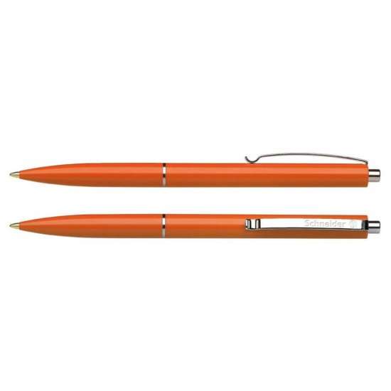 Pix SCHNEIDER K15, 0.5 mm, Albastru, Clips de Prindere, Corp Plastic Portocaliu, Pixuri Schneider K15, Pixuri Albastre cu Mecanism, Pixuri Albastre cu Buton, Pixuri Albastre Retractabile, Pixuri Albastre pentru Scoala, Pix Albastru, Instrumente de Scris