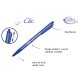 Set 20 Pixuri BIC Round STIC Clic, Varf 1 mm, Albastre, Set Pixuri Colorate, Pixuri BIC STIC, Pixuri Retractabile pentru Scoala, Set Pixuri Albastre, Pixuri Albastre cu Mecanism, Pix Albastru cu Mecanism, Pix pentru Scoala, Pix Albastru cu Buton
