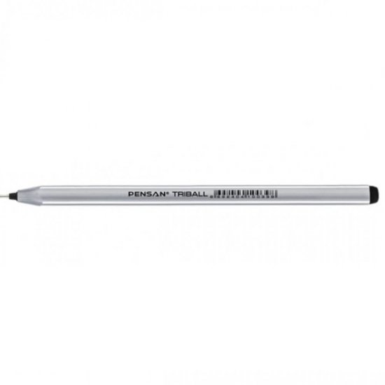 Pixuri PENSAN Triball, Varf 1 mm, 60 Buc/Set, Scriere Neagra, Corp Plastic cu Capac, Pix Negru, Pixuri Negre, Pixuri Scolare, Pixuri pentru Scoala, Pixuri Colorate, Set Pixuri Colorate, Set de Pixuri, Pix Colorat