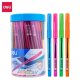 Pixuri Deli Arrow, 0.7 mm, Albastru, 50 Buc/Borcan, Corpuri Colorate, Unica Folosinta, Pix de Unica Folosinta Deli Arrow, Pix Deli Arrow de Unica Folosinta, Pix cu Capac Deli, Pix Albastru, Pix cu Scriere Albastra, Pix Scriere Albastra