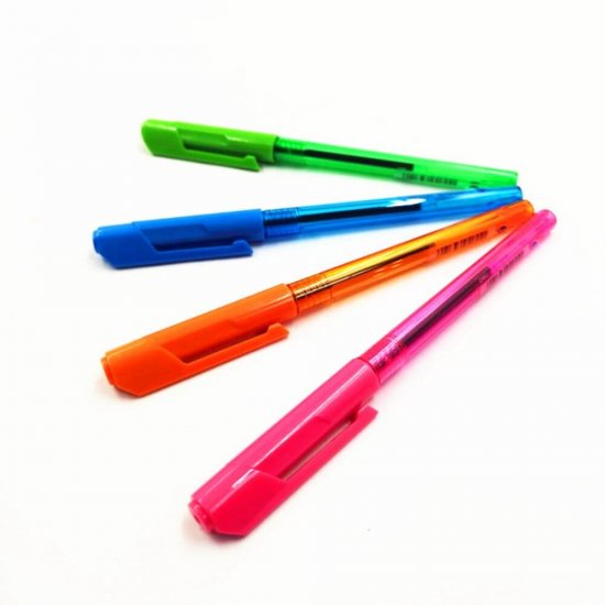 Pixuri Deli Arrow, 0.7 mm, Albastru, 50 Buc/Borcan, Corpuri Colorate, Unica Folosinta, Pix de Unica Folosinta Deli Arrow, Pix Deli Arrow de Unica Folosinta, Pix cu Capac Deli, Pix Albastru, Pix cu Scriere Albastra, Pix Scriere Albastra