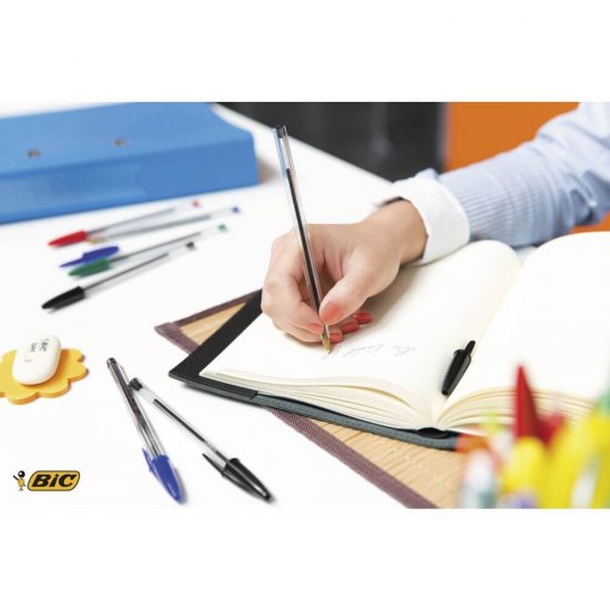 Set 50 Pixuri BIC Cristal, Varf 1 mm, Rosii, Corp Plastic Transparent/Rosu, Set Pixuri Rosii, Pixuri BIC CRISTAL Mediu, Pixuri Scoala, Pixuri Colorate, Pixuri Albastre, Pix Rosu, Pix pentru Scoala, Pix Colorat