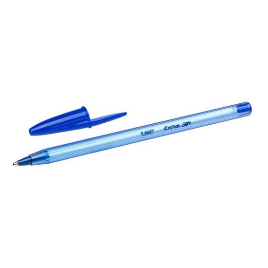 Set 50 Pixuri BIC Cristal Soft, Varf 1.2 mm, Albastre, Set Pixuri Colorate, Set Pixuri Albastre, Pixuri BIC Soft, Pixuri Scoala, Pixuri Colorate, Pixuri Albastre fara Mecanism, Pix Albastru, Pix pentru Scoala, Pix Colorat