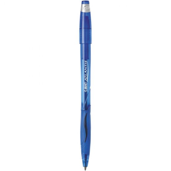 Set 12 Pixuri BIC Atlantis Stic Albastre, Varf 1.2 mm, Corp Plastic, Pixuri Atlantis Stic BIC, Pixuri Albastre, Pixuri Colorate, Pix Scoala, Pix Colorat, Pix Albastru, Set Pixuri, Set Pixuri Albastre