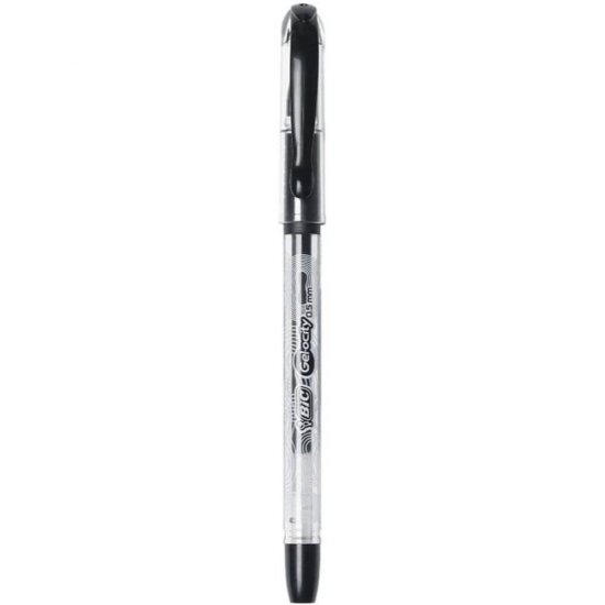 Set 30 Rollere BIC Gelocity Clic, Negre, Varf 0.5 mm, Pixuri Roller, Pix Roller, Pixuri BIC, Pixuri Roller cu Rezerva BIC, Pixuri Roller cu Rezerva Standard, Pix Roller pentru Scoala