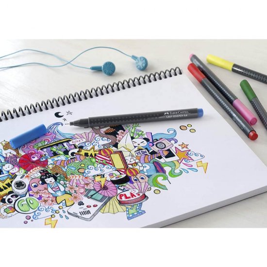 Pix Liner Faber-Castell Grip, Maro Ocru, Grosime Varf 0.4 mm, Pix Faber-Castell, Pixuri Faber-Castell, Pixuri Liner, Linere Faber-Castell, Pix Liner Subtire, Pix Fine Liner, Pixuri Fine Liner, Liner Varf 0.4 mm, Liner Subtire, Liner Maro, Liner Ocru