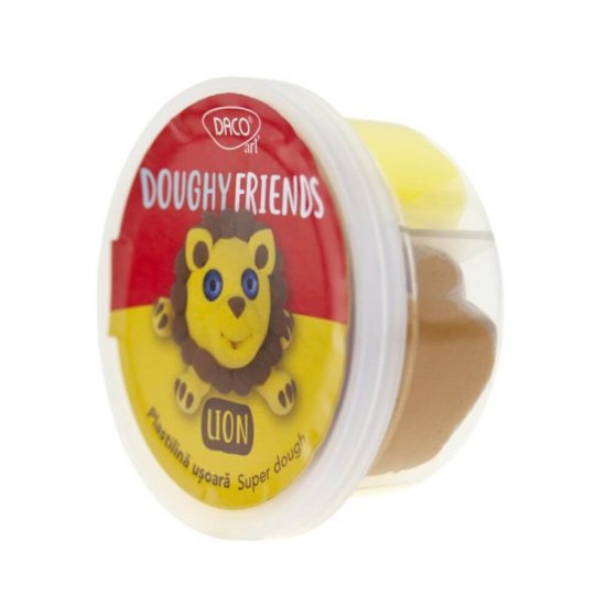 Plastilina Colorata Daco, 12x40 g, Doughy Friends, Plastilina Model Animale, Animale din Plastilina, Plastilina Colorata, Plastilina pentru Copii, Plastilina pentru Modelat, Plastilina Modelatoare, Plastiline pentru Gradinita, Set Plastilina