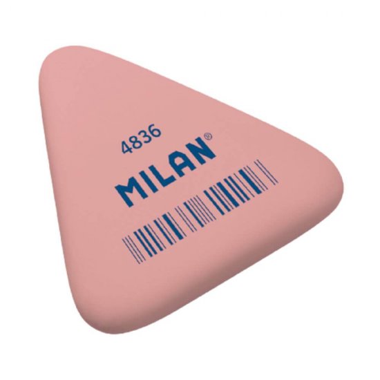 Set 36 Radiere Triunghiulare MILAN 4836, Cauciuc Sintetic, 3 Culori Diferite, Radiere Colorate, Radiere din Cauciuc, Radiere si Gume de Sters, Guma de Sters Creion, Set Radiere, Guma de Sters, Gume de Sters, Radiere MILAN, Rechizite Scolare