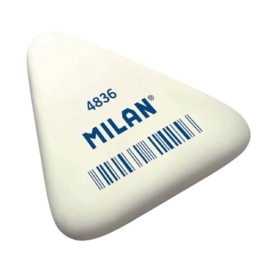 Set 36 Radiere Triunghiulare MILAN 4836, Cauciuc Sintetic, 3 Culori Diferite, Radiere Colorate, Radiere din Cauciuc, Radiere si Gume de Sters, Guma de Sters Creion, Set Radiere, Guma de Sters, Gume de Sters, Radiere MILAN, Rechizite Scolare