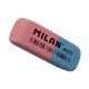 Set 20 Radiere MILAN 8020, Cauciuc Sintetic, Un Capat pentru Creion si Unul pentru Cerneala, Culoare Rosu/Albastru, Radiere din Cauciuc, Radiere si Gume de Sters, Set Radiere, Set Gume de Sters, Radiere MILAN, Radiere pentru Cerneala, Rechizite Scolare