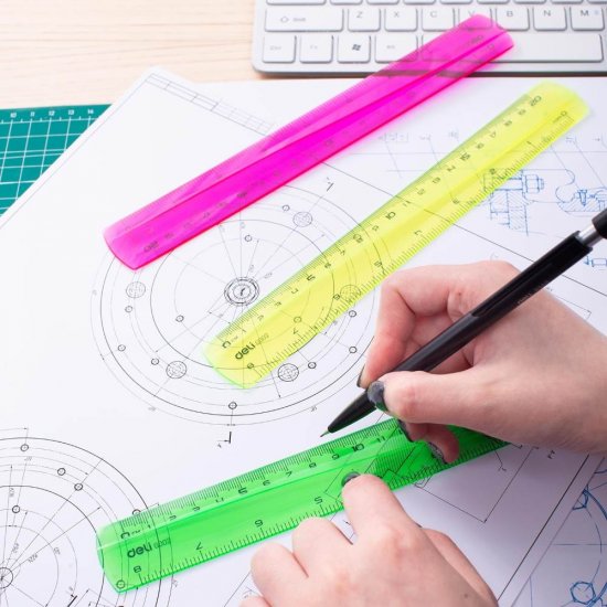 Rigla Colorata Din Plastic Deli Pioneer, 20 Cm, Mov, Rigla Din Plastic, Rigle Din Plastic, Liniar Din Plastic, Liniar Plastic, Rigle Plastic, Rigle Matematica, Rigla 20 Cm, Liniar 20 Cm, Liniar Matematica, Liniar Scoala, Rigla Scoala, Rigla Mov