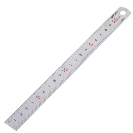 Rigla Metalica Deli, 20 cm, Rigla Metalica Gradata, Rigla Metalica 20 cm, Rigla de Metal Gradata, Rigle Metalice Gradate, Rigle Metalice 20 cm, Rigla 20 cm, Rigle 20 cm, Rigle de Metal Gradate, Liniar Metalic Gradat, Liniar Metalic 20 cm