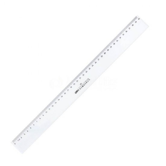 Rigla Transparenta Deli, 40 Cm, Plastic, Incolora, Rigla Din Plastic, Rigle Din Plastic, Liniar Din Plastic, Liniar Plastic, Rigle Plastic, Rigle Matematica, Rigla 40 Cm, Liniar 40 Cm, Liniar Matematica, Liniar Scoala, Rigla Scoala, Rigla Transparenta