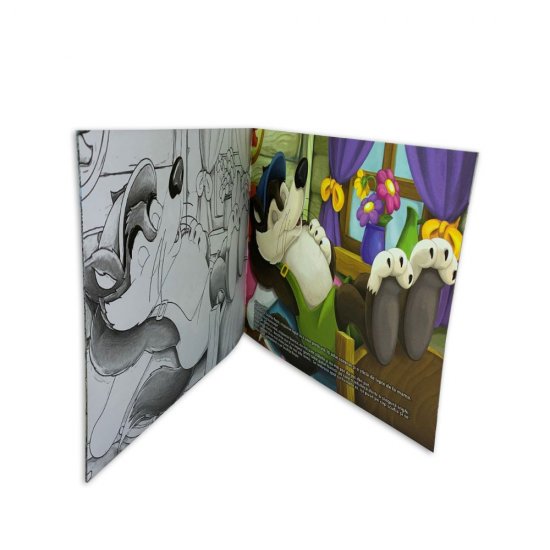 Set 12 Carti de Colorat cu Povesti Diferite pe Limba Romana, 24 Pagini/Carte, 225x240 mm, Povesti Clasice