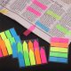 Stick Index Plastic Color EVOffice, Forma Sageata, Dimensiune 44x12.7 mm, 5 Culori Neon x 20 File