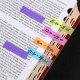 Stick Index Plastic Color EVOffice, Forma Steag, Dimensiune 44x12.7 mm, 5 Culori Neon x 20 File