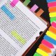 Stick Index Plastic Color EVOffice cu Rigla, Forma Steag si Sageata, Dimensiune 44x12.7 mm, 8 Culori Neon x 25 File