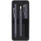 Set Stilou Penita Iridium M si Pix cu Mecanism Faber-Castell Grip 2010, Culoare Gri, Faber-Castell Set Stilou si Pix Grip 2010, Set Faber-Castell Stilou si Pix Grip 2010, Pixuri si Stilouri, Pix si Stilou Set, Pixuri si Stilouri Scoala