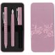 Set Stilou Penita Iridium M si Pix cu Mecanism Faber-Castell Grip 2010, Culoare Rose, Faber-Castell Set Stilou si Pix Grip 2010, Set Faber-Castell Stilou si Pix Grip 2010, Pixuri si Stilouri, Pix si Stilou Set, Pixuri si Stilouri Scoala
