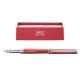 Stilou DACO Metalic, Penita Tip F, Rosu/Argintiu, Cerneala Standard, Stilouri cu Penita F,  Stilouri Office, Stilouri Elegante, Stilouri cu Cerneala Standard, Rechizite, Accesorii pentru Scris, Instrumente de Scris