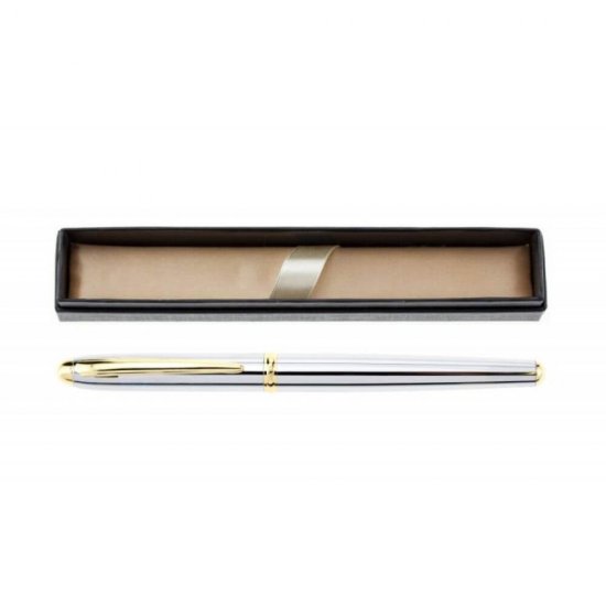 Stilou DACO Metalic, Penita Iridium, Argintiu, Cerneala Standard, Ambalare Cutie, Stilouri cu Penita Iridium, Stilouri Office, Stilouri Elegante, Stilouri cu Cerneala Standard, Rechizite, Accesorii pentru Scris, Instrumente de Scris