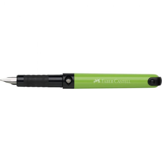 Stilou cu Penita Iridium Tip A Faber-Castell Scholar Vario, Culoare Corp Vernil, Grip Cauciucat, Stilou Faber-Castell, Stilou Scoalr Vario, Stilouri Faber-Castell cu Rezerva Standard, Stilouri Faber-Castell cu Rezerva, Stilouri pentru Elevi