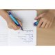 Stilou Scribolino pentru Stangaci Faber-Castell, Albastru, Penita Iridiu, Grip Ergonomic, Stilou Elevi, Stilouri Elevi, Stilou Scoala, Stilouri Scoala, Stilouri Scolare, Stilouri de Scris, Stilouri cu Patroane, Stilouri cu Mina, Stilou cu Mina