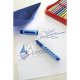 Stilou Scribolino pentru Stangaci Faber-Castell, Albastru, Penita Iridiu, Grip Ergonomic, Stilou Elevi, Stilouri Elevi, Stilou Scoala, Stilouri Scoala, Stilouri Scolare, Stilouri de Scris, Stilouri cu Patroane, Stilouri cu Mina, Stilou cu Mina