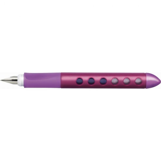 Stilou Scribolino pentru Stangaci Faber-Castell, Mov, Penita Iridiu, Grip Ergonomic, Stilou Elevi, Stilouri Elevi, Stilou Scoala, Stilouri Scoala, Stilouri Scolare, Stilouri de Scris, Stilouri cu Patroane, Stilouri cu Mina, Stilou cu Mina