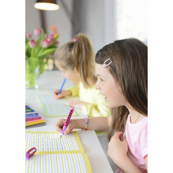Stilou Scribolino pentru Stangaci Faber-Castell, Mov, Penita Iridiu, Grip Ergonomic, Stilou Elevi, Stilouri Elevi, Stilou Scoala, Stilouri Scoala, Stilouri Scolare, Stilouri de Scris, Stilouri cu Patroane, Stilouri cu Mina, Stilou cu Mina