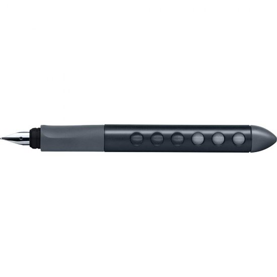 Stilou Scribolino pentru Stangaci Faber-Castell, Negru, Penita Iridiu, Grip Ergonomic, Stilou Elevi, Stilouri Elevi, Stilou Scoala, Stilouri Scoala, Stilouri Scolare, Stilouri de Scris, Stilouri cu Patroane, Stilouri cu Mina, Stilou cu Mina