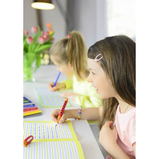 Stilou Scribolino pentru Stangaci Faber-Castell, Rosu, Penita Iridiu, Grip Ergonomic, Stilou Elevi, Stilouri Elevi, Stilou Scoala, Stilouri Scoala, Stilouri Scolare, Stilouri de Scris, Stilouri cu Patroane, Stilouri cu Mina, Stilou cu Mina