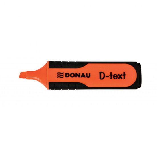 Set 4 Textmarkere DONAU D-text, Varf Tesit si Scriere de 1-5 mm, Corp cu Grip, Multicolor Fluorescent, Textmarker Birou, Evidentiator, Instrumente de Scris