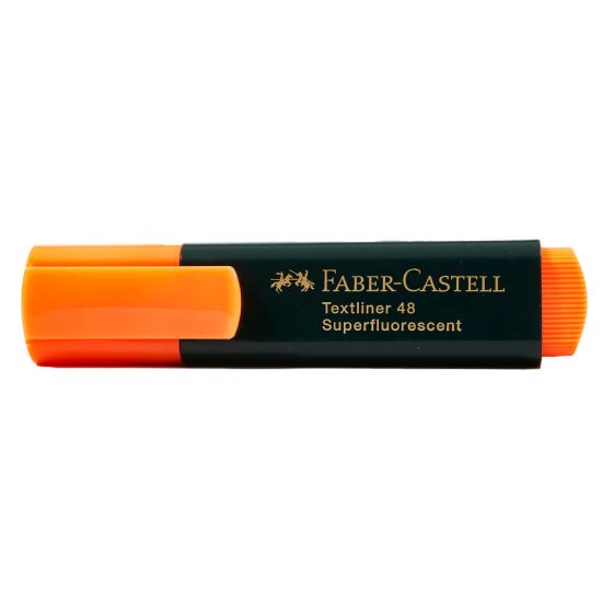 Textmarker 1548 Faber-Castell, Portocaliu, Evidentiator Faber-Castell, Evidentiator 1548, Evidentiatoare Faber-Castell, Markere Faber-Castell, Markere Permanente, Markere Faber-Castell Permanente, Marker de Scris, Textmarkere Faber-Castell, Highlighter