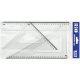 Set Geometrie Rio: Liniar 30 cm, Echer 17 cm, Echer 27 cm, Plastic, Transparent, Trusa Geometrie, Instrumente Geometrie, Echer, Liniar, Echer Geometrie, Trusa Transparenta Geometrie, Trusa Geometrica, Truse Geometrice