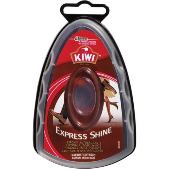 Burete Incaltaminte KIWI Express Shine, Material Silicon, Maro, 7 ml, Burete Incaltaminte, Burete din Silicon Pentru Incaltaminte, Burete Incaltaminte Maro, Burete Incaltaminte 7 ml, Burete Silicon Kiwi, Burete Kiwi Pentru Pantofi