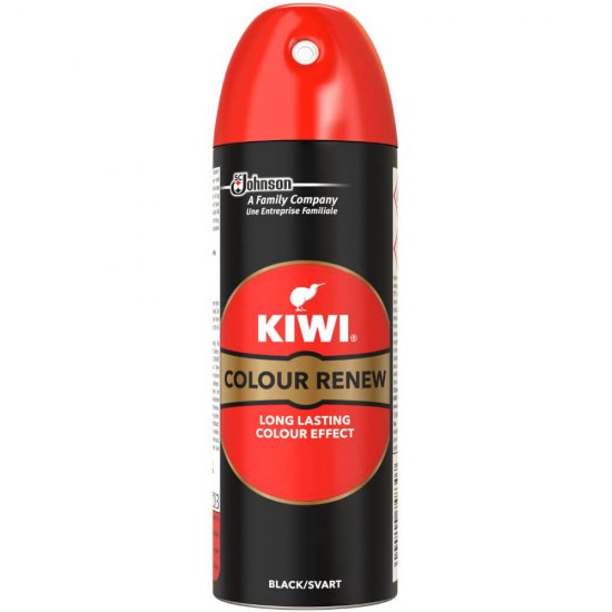 Spray KIWI de Protectie Incaltaminte pentru Piele Intoarsa, Color Renew Negru, 200 ml, Spray de Protectie Incaltaminte Piele Intoarsa, Spray Protectie Pantofi Piele Intoarsa, Spray Protectie Piele Intoarsa, Spray pentru Piele Intoarsa