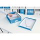 Cutie Organizer Mica din Carton Solid Laminat Leitz Click and Store, 220x100x282, Albastru, Cutie Carton Colorata, Cutie Depozitare Albastra, Cutie Mica pentru Obiecte, Cutie Mica Simpla, Cutie Rezistenta