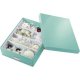 Cutie Depozitare Mare din Carton Solid Laminat Leitz Click and Store, 369x200x482, Turcoaz, Cutie Carton Colorata, Cutie Depozitare Colorata, Cutie Mare pentru Obiecte, Cutie Mare Turcoaz, Cutie Rezistenta