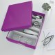 Cutie Organizer Medie din Carton Solid Laminat Leitz Click and Store, 280x100x370mm, Mov, Cutie Carton Colorata, Cutie Depozitare Mov, Cutie Mica pentru Obiecte, Cutie Mica Simpla, Cutie Rezistenta