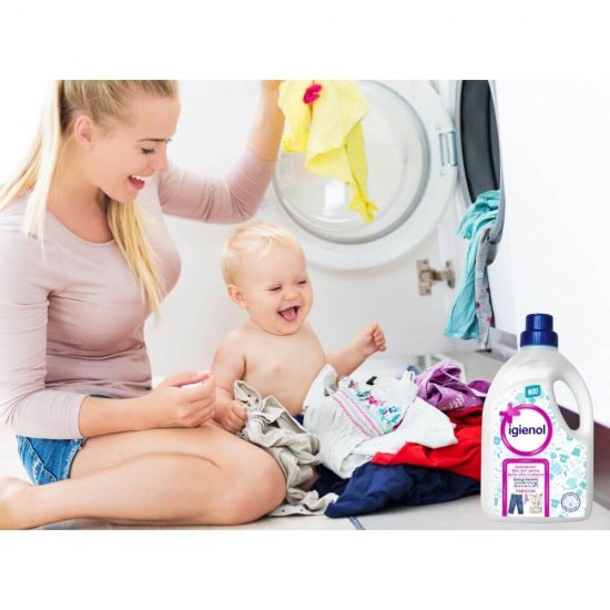 Detergent Dezinfectant pentru Rufe Igienol Pure Care, 1.5 L, Igienol Solutie Dezinfectanta pentru Rufe Albe si Color, Detergent Automat Dezinfectant pentru Rufe, Detergent Rufe Igienol, Solutie Dezinfectanta pentru Rufe, Igienol Dezinfectant pentru Rufe