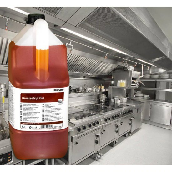 Detergent Lichid pentru Gratare si Friteuze Ecolab Greasestrip Plus, 5 L, Detergent Curatare Grasimi, Detergent Gratar, Detergent Friteuze, Detergent Degresant, Detergenti Grasimi, Detergenti Gratare, Soluitie Curatare Gratar, Solutii Curatare Grasimi