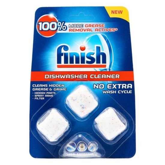 FINISH Tablete pentru Curatat Masina de Spalat Vase, 3 Buc/Set  Elimina Grasimea, Pastile pentru Masina de Spalat, Detergent pentru Masina de Spalat Vase, Set 3 Tablete Degresante, Detergent Anti Grasime, Tablete Degresante Masina de Spalat Vase