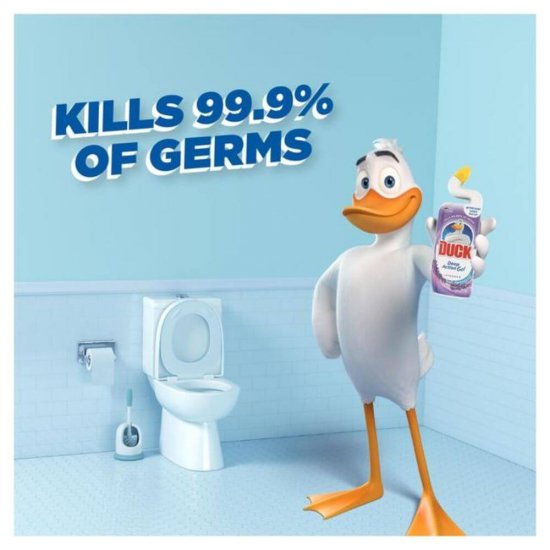 Dezinfectant WC DUCK, Deep Action Gel, Lavanda, 750 ml, Dezinfectant WC Gel, Dezinfectant WC Lichid, Lichid Curatare WC Duck Lavender, Duck WC Lavender Deep Action Gel, Solutie Toaleta, Curatare WC