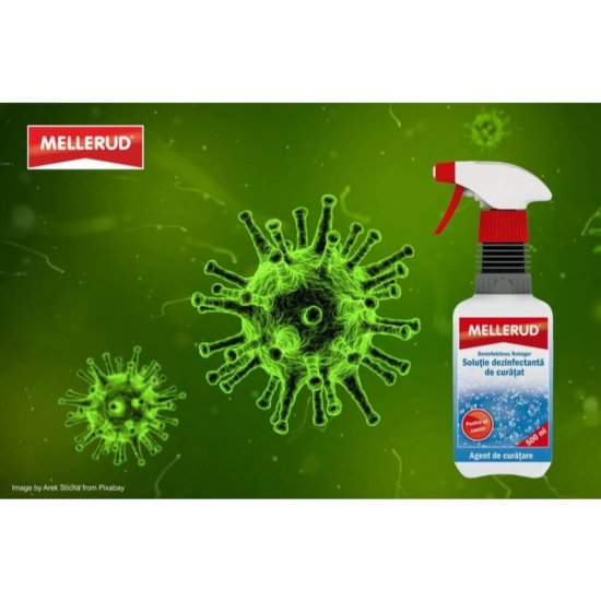 Dezinfectant Universal Mellerud, 500 ml, cu Pulverizator, Solutie Dezinfectanta Universala, Dezinfectant pentru Suprafete, Dezinfectant cu Pulverizator, Spray Dezinfectant, Spray Solutie Dezinfectanta, Solutii Dezinfectante