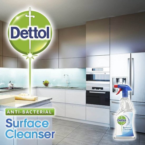 Spray Dezinfectant Multifunctional DETTOL Power & Fresh, 500 ml, Parfum de Lamaie, Spray Antibacterian, Spray Dezifectant Suprafete, Dezifectant Suprafete, Solutie Suprafete