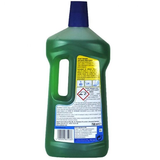 Detergent PRONTO Superfici Delicate Classic, 750 ml, Parfum Fresh, Detergent Lichid pentru Multisuprafete, Solutie pentru Faianta, Detergent Lichid pentru Gresie, Solutie Universala de Curatat