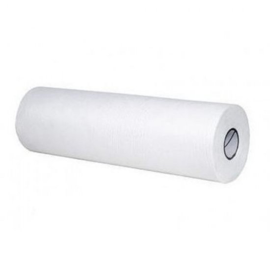 Rola Cearsaf din Hartie Alba, 2 Straturi, 59cm x 80m, 133 Foi, Portionat 60 cm, Rola Cearsafuri Hartie, Rola Hartie Pat, Cearsafuri si Role Pat Masaj, Cearceaf Hartie de Unica Folosinta, Consumabile Sanitare