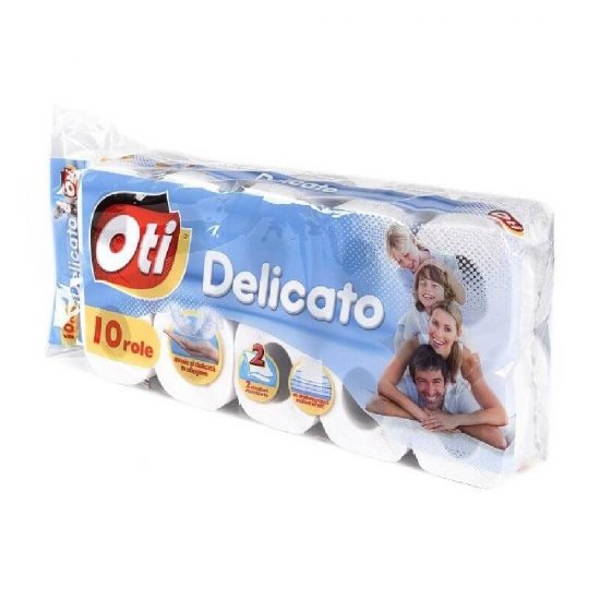 Hartie Igienica OTI Delicato, 2 Straturi, 10 Role/Bax, Hartie Igienica fara Parfum, Hartie Igienica la Bax, Hartie Igienica Alba, Hartie Igienica OTI